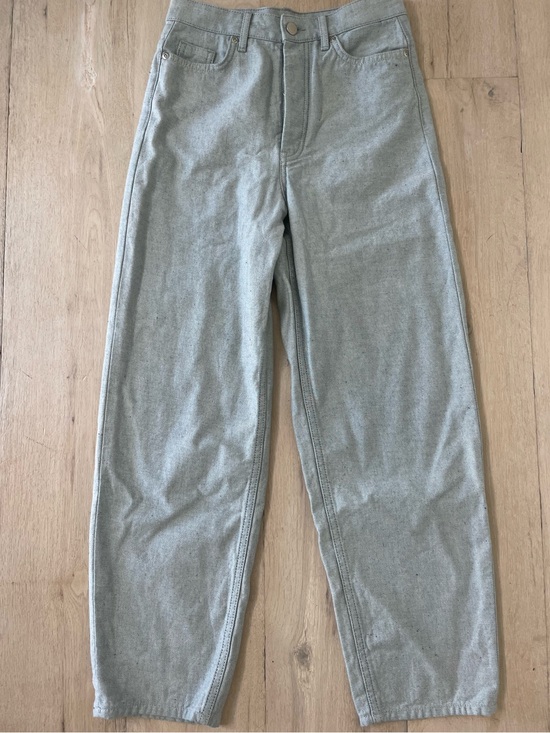 Denim - COS Arch Tapered Leg Jean in Blue Speckled Size 24